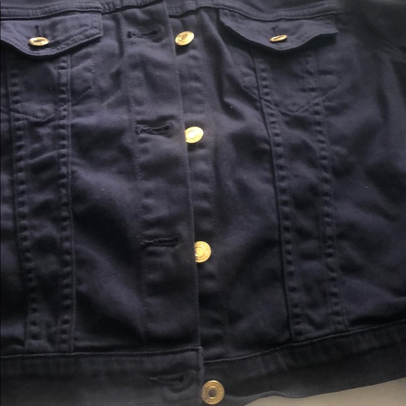 Michael Kors Navy Blue Cropped Jacket-Size Small - Picture 14 of 16